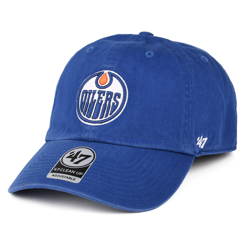 47 Brand Edmonton Oilers Baseball Cap - NHL Clean Up - Königsblau