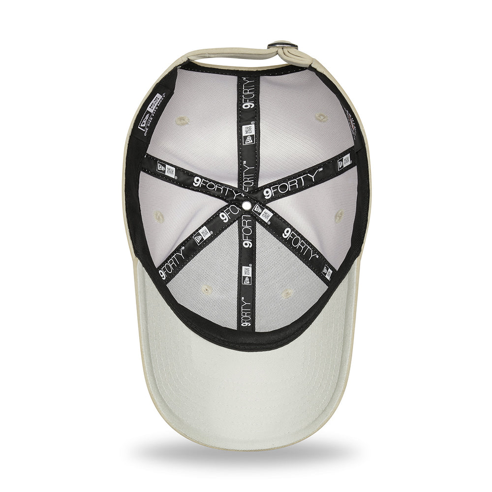 New Era Damen 9FORTY New York Yankees Baseball Cap - MLB Velour - Steingrau