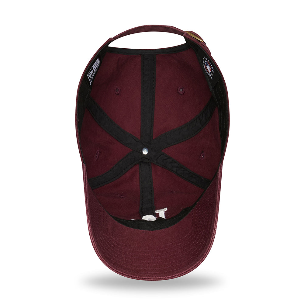 New Era 9TWENTY L.A. Dodgers Baseball Cap - MLB League Essential II - Kastanienbraun-Weiß