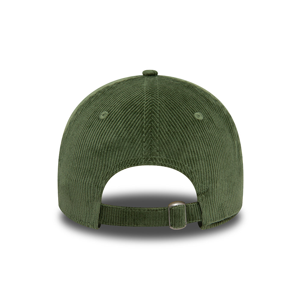 New Era 9TWENTY Baseball Cap - NE Cord - Dunkelgrün