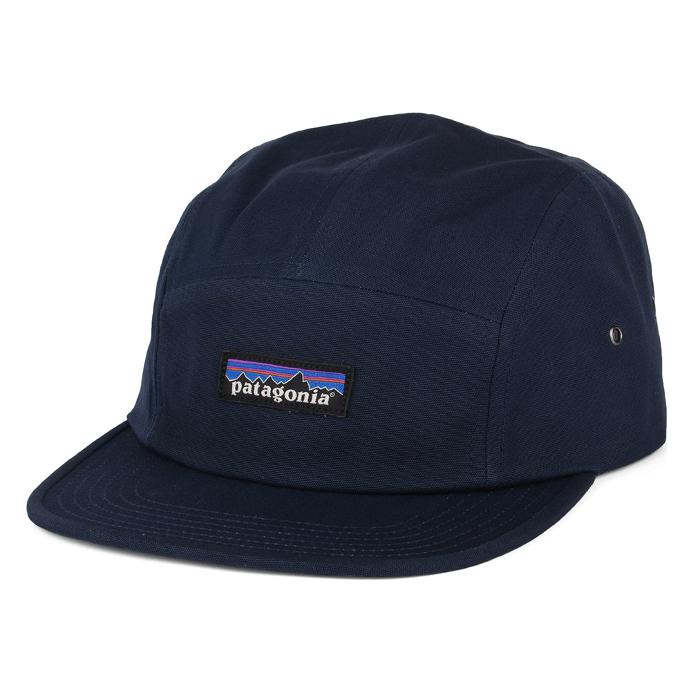 Patagonia P-6 Label Maclure 5 Paneelen Cap aus organischer Baumwolle - Marineblau