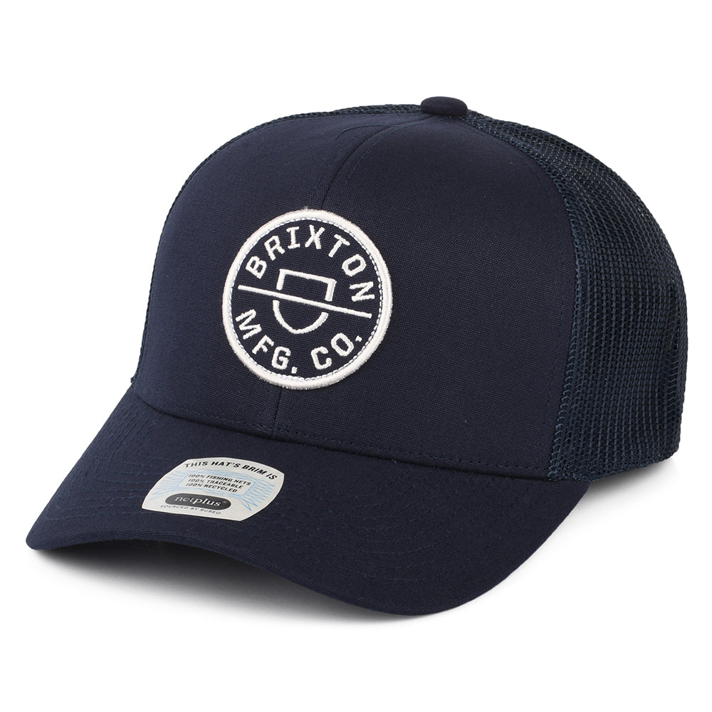 Brixton Crest NetPlus MP Trucker Cap - Verwaschenes Marineblau