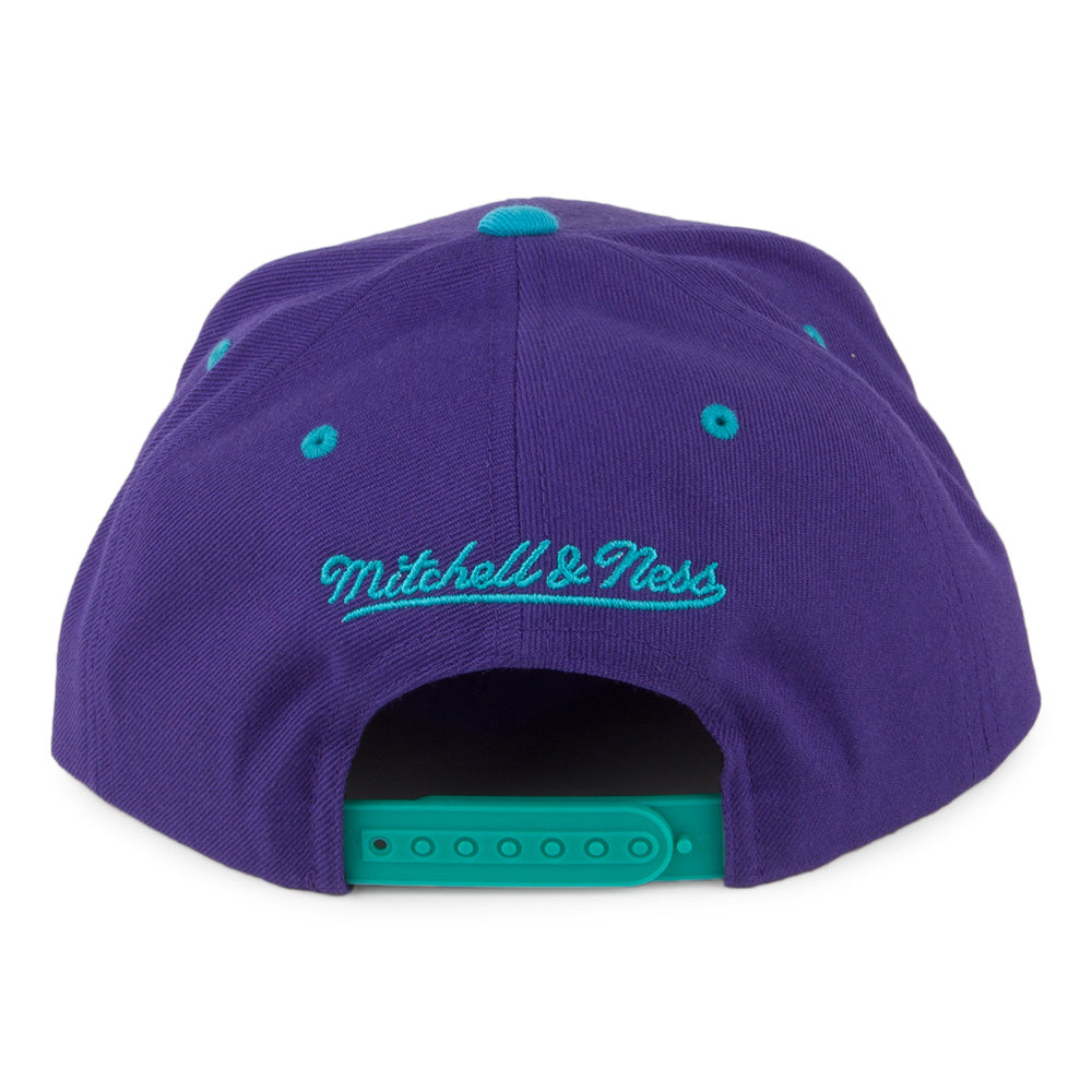Mitchell & Ness Charlotte Hornets Snapback Cap - NBA Arch 2 Tone - Lila-Petrol