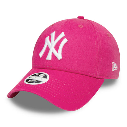 New Era Damen 9FORTY New York Yankees Baseball Cap - MLB League Essential - Rosa