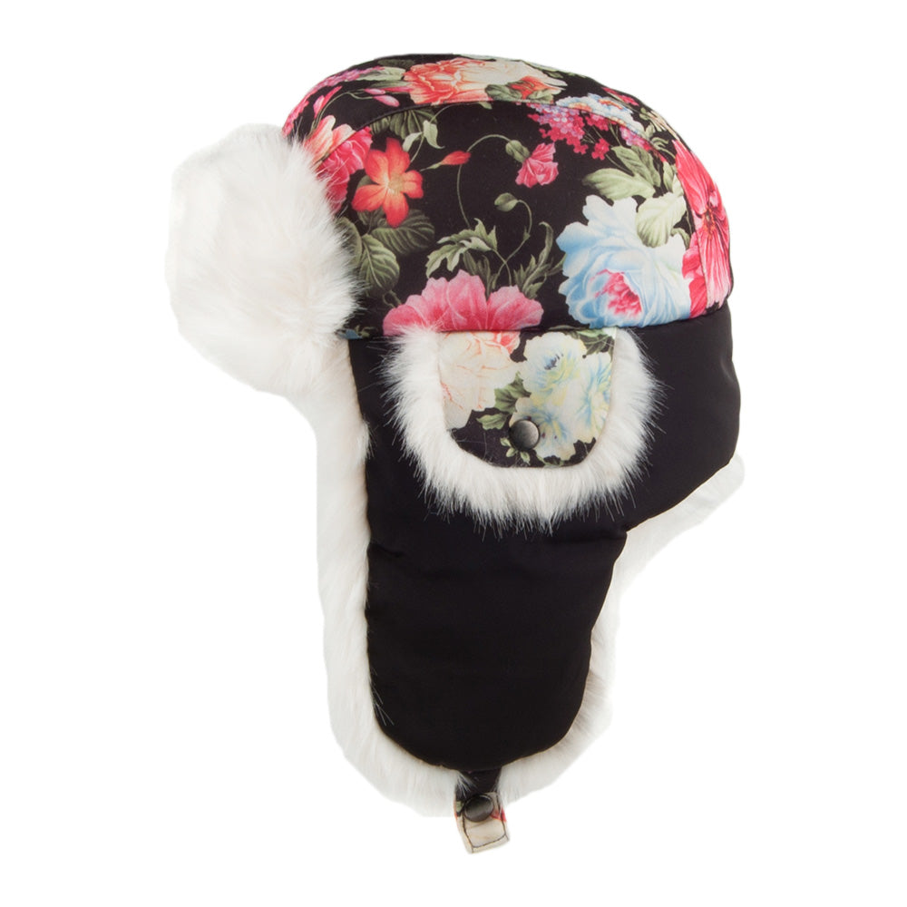 Scala Trapper Mit Blumenmuster - Schwarz