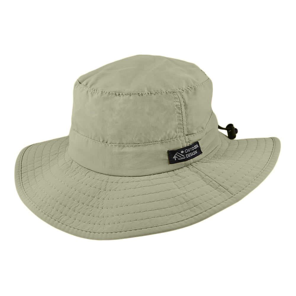 Dorfman Pacific Evergreen Boonie Fischerhut Knautschbarer mit breiter Krempe - Khaki