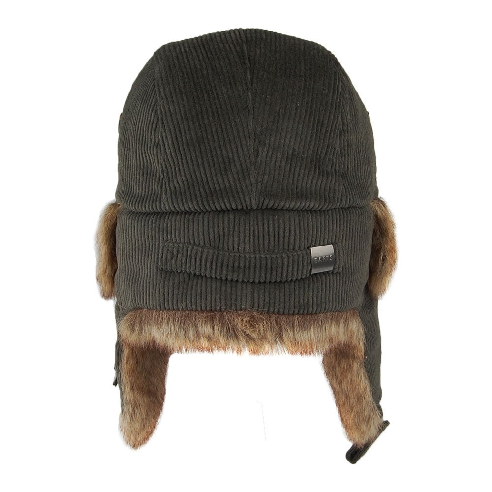Barts Corduroy Rib Bomber Fliegermütze aus Kunstfell - Militärgrün
