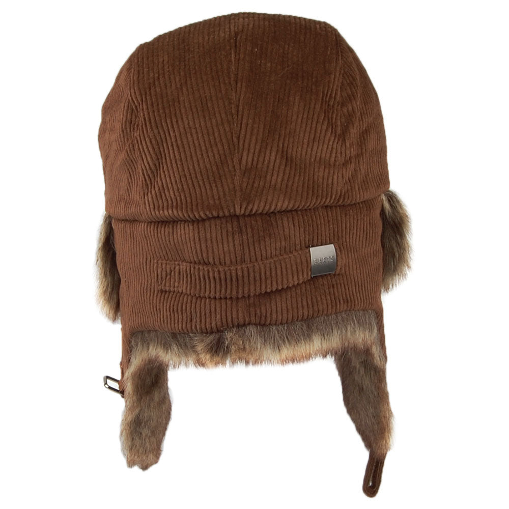 Barts Corduroy Rib Bomber Fliegermütze aus Kunstfell - Braun