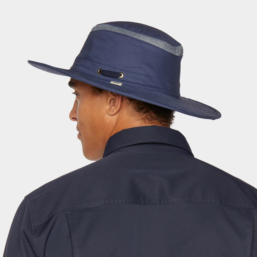Tilley T4MO-1 Hiker Packbarer Sonnenhut - Mittelblau