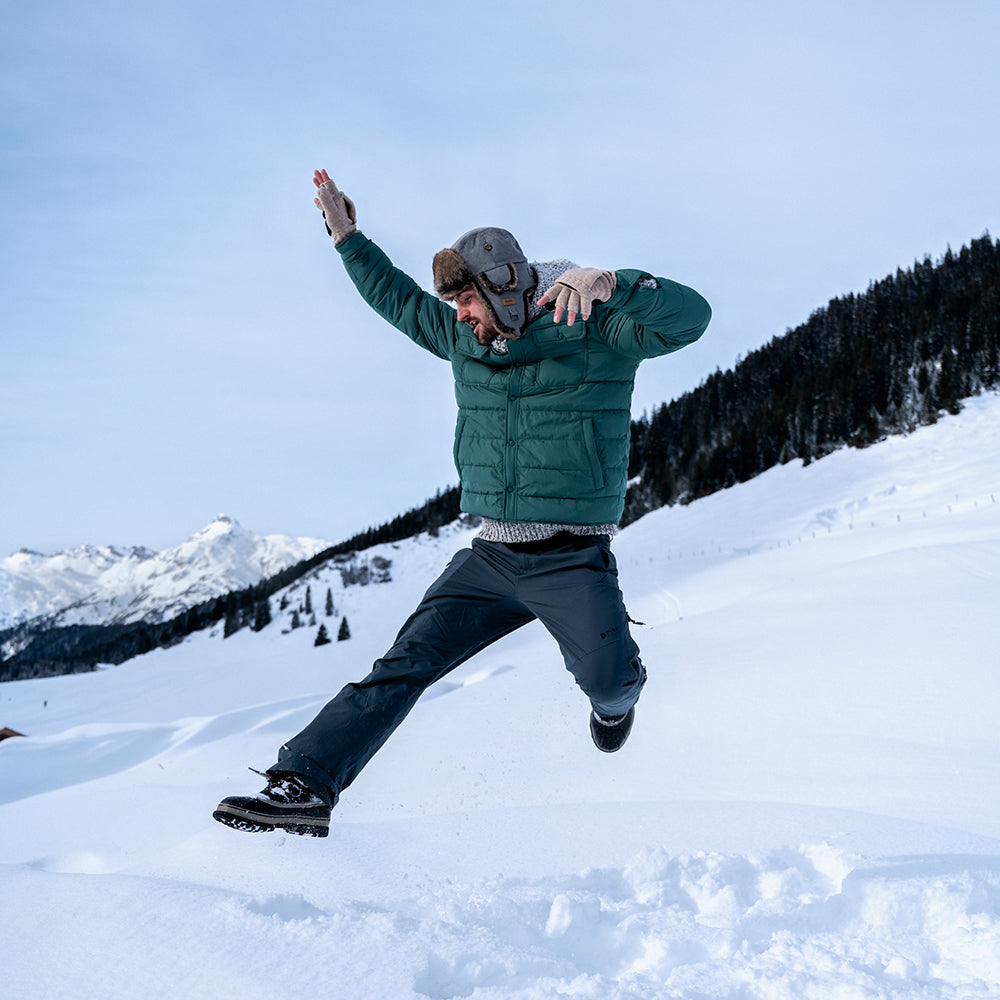 Barts Corduroy Rib Bomber Fliegermütze aus Kunstfell - Seladongrün