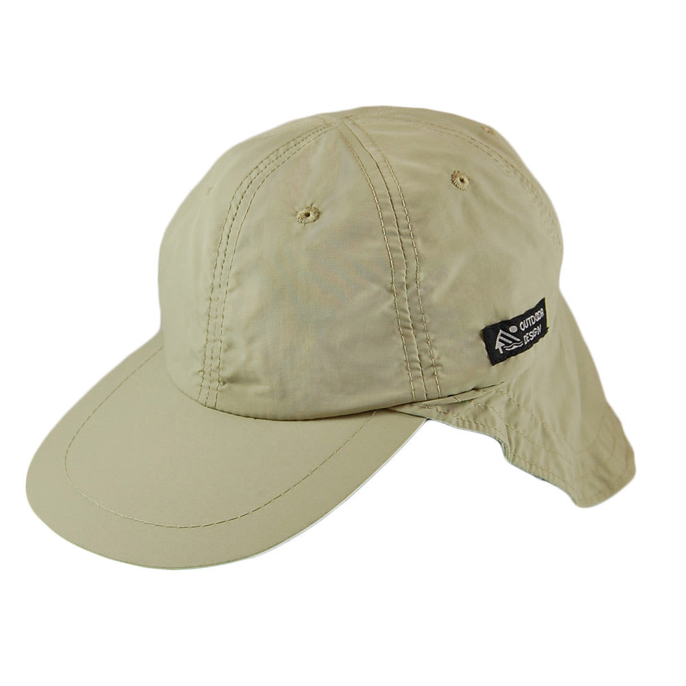 Dorfman Pacific Supplex Cap mit Nackenschutz - Khaki