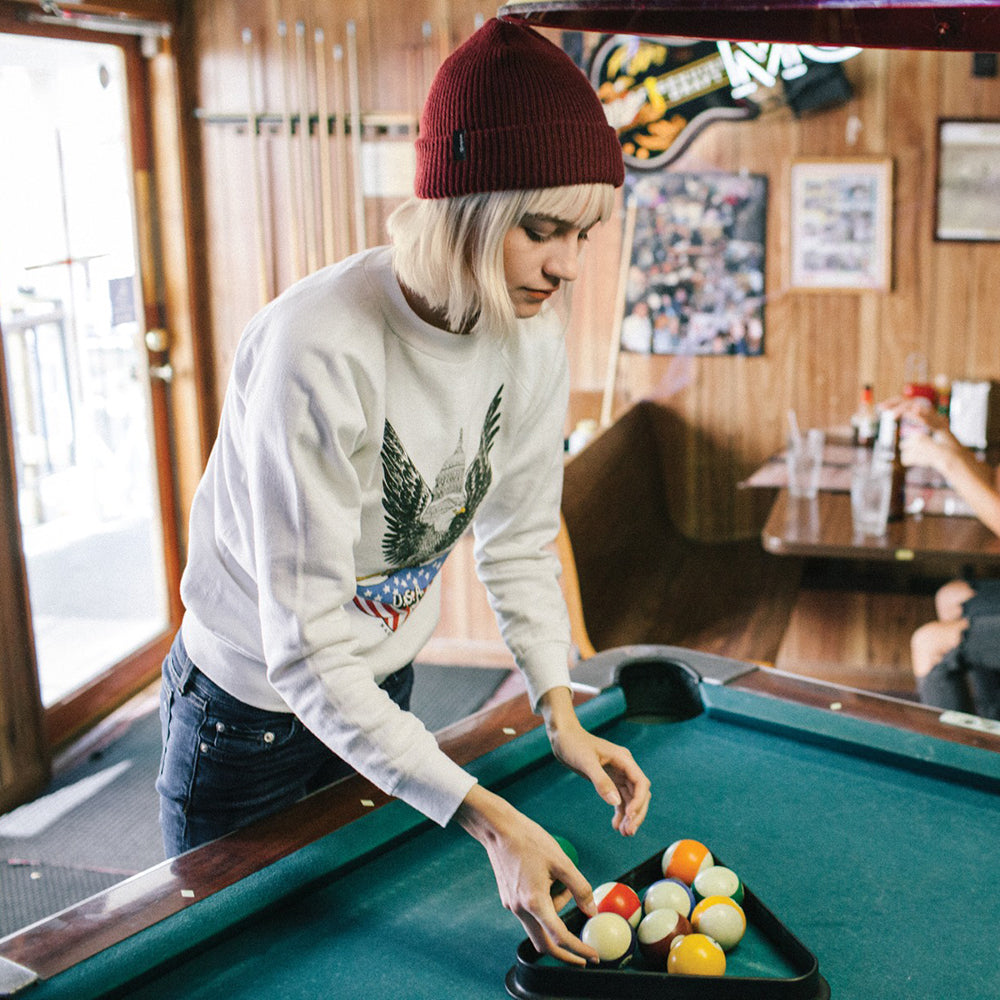 Brixton Heist Beanie Mütze - Burgunderrot