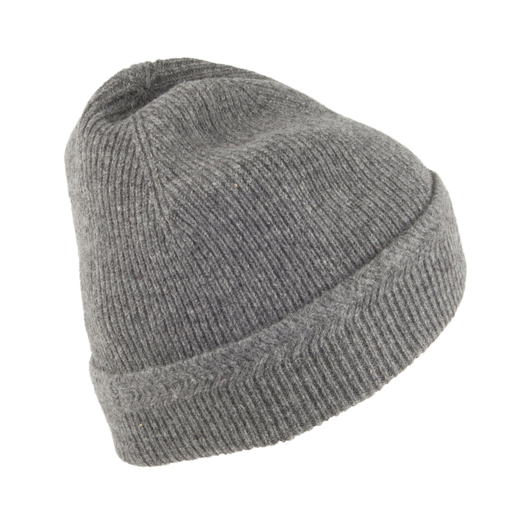Lyle & Scott Racked Rippstrick Beanie Mütze - Grau