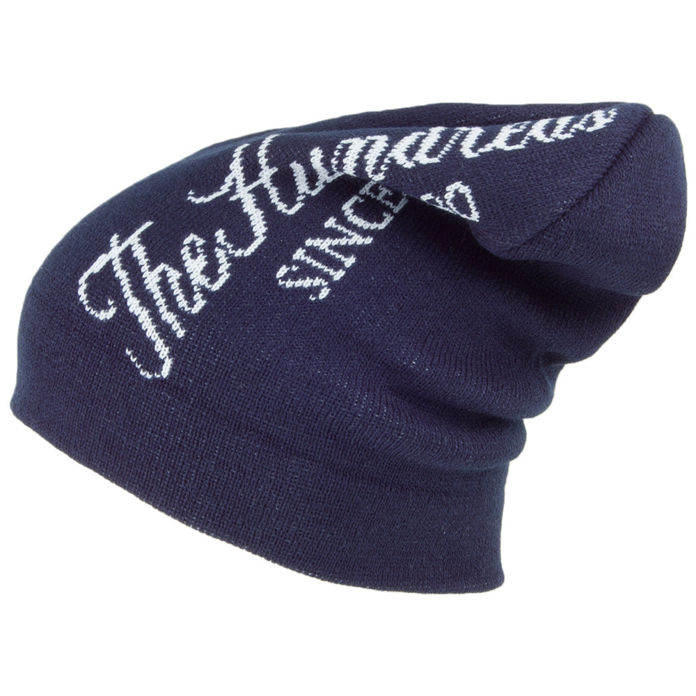 The Hundreds Roll Up Beanie Mütze - Marineblau