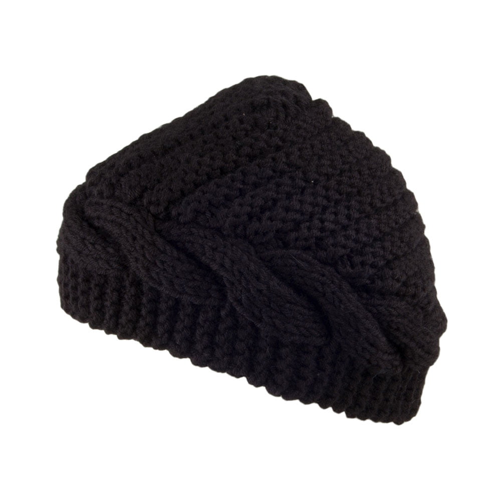 Scala Emilia Knopf Beanie Mütze - Schwarz