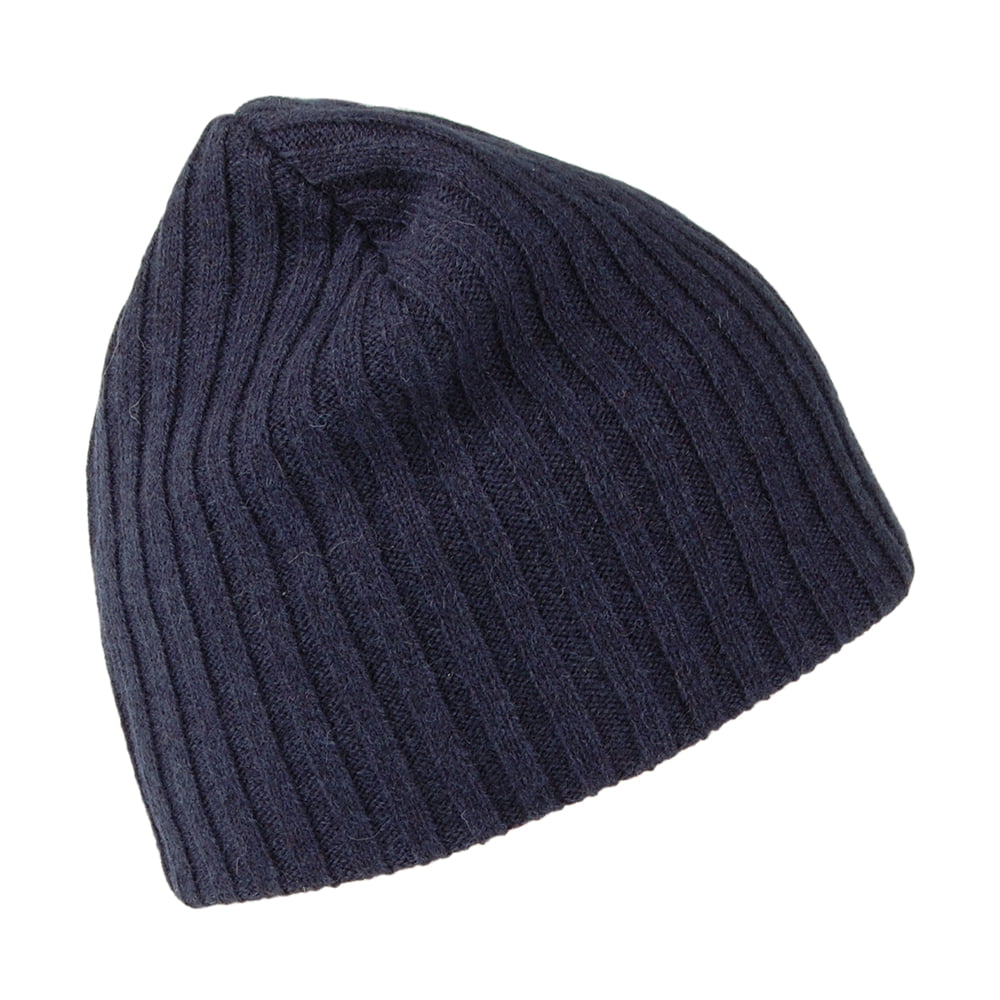 Barts Haakon Beanie Mütze aus Wolle - Marineblau