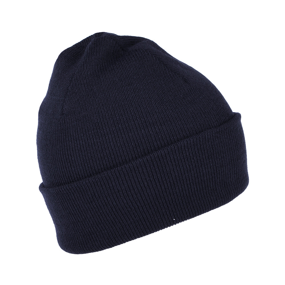 Carhartt WIP Chase Beanie Mütze mit Umschlag - Dunkles Marineblau