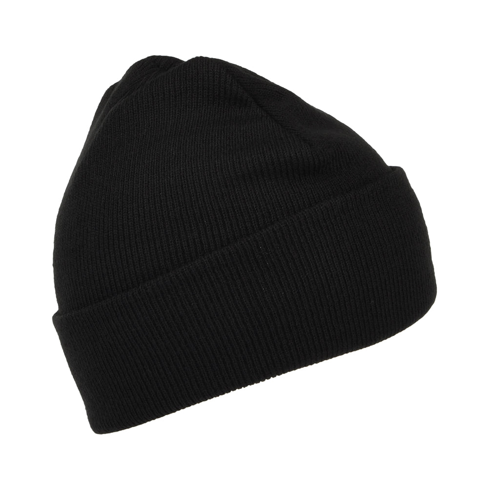 Carhartt WIP Chase Beanie Mütze mit Umschlag - Schwarz