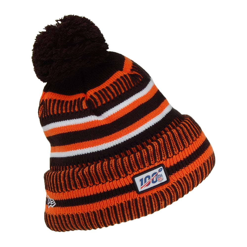 New Era Cincinnati Bengals Bommelmütze - NFL On Field Knit - Schwarz-Orange