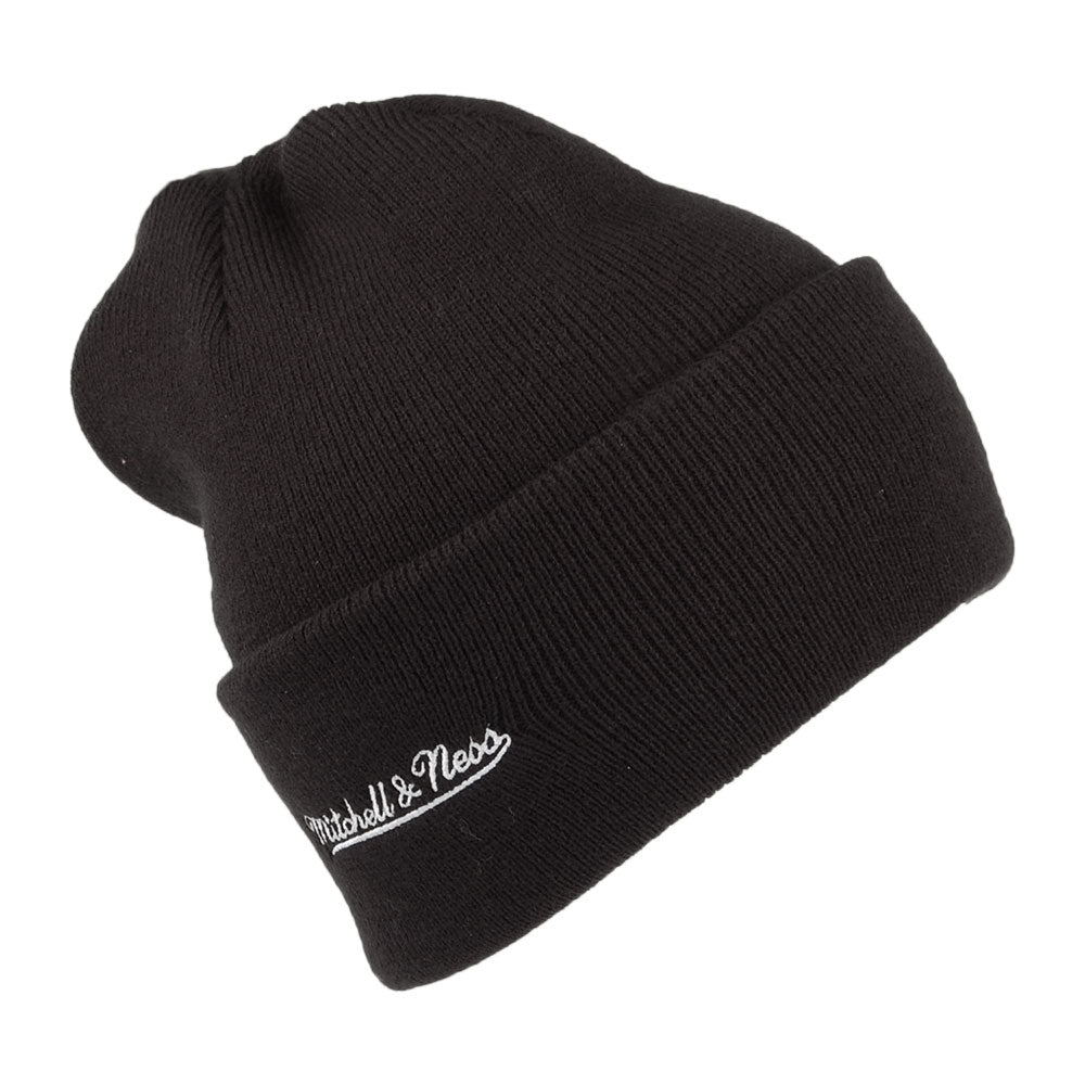 Mitchell & Ness Denver Nuggets Beanie Mütze - NBA Team Logo Cuff Knit - Schwarz