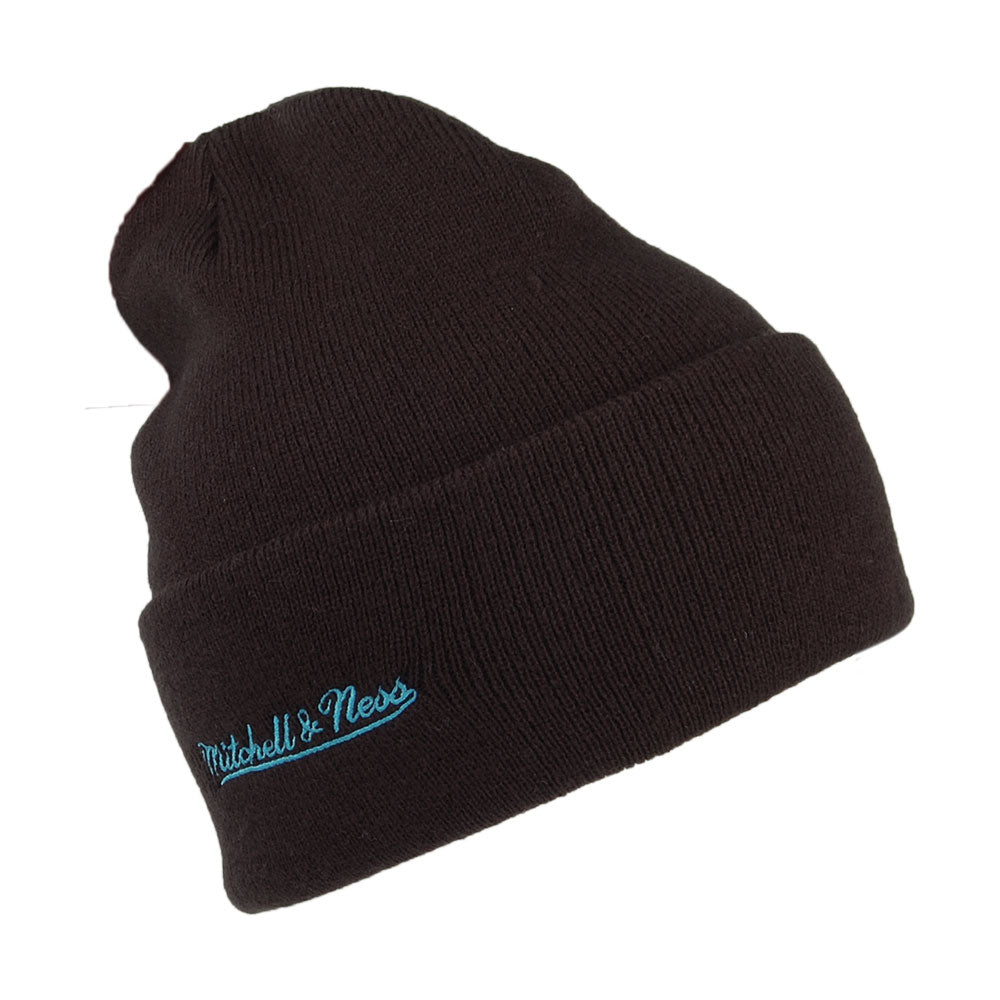 Mitchell & Ness Utah Jazz Beanie Mütze - NBA Team Logo Cuff Knit - Schwarz