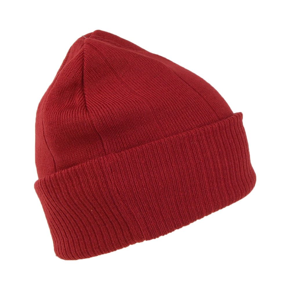 Timberland Beanie Mütze Wendbare Gerippt - Weinrot