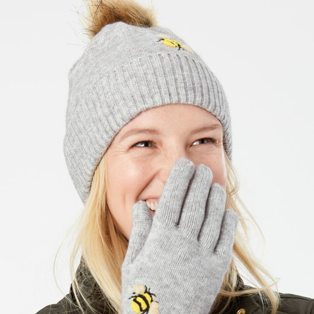 Joules Stafford Bee Bommelmütze Biene - Grau