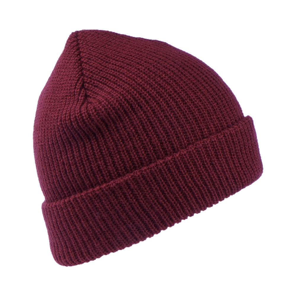 Brixton Heist Beanie Mütze mit Umschlag - Weinrot