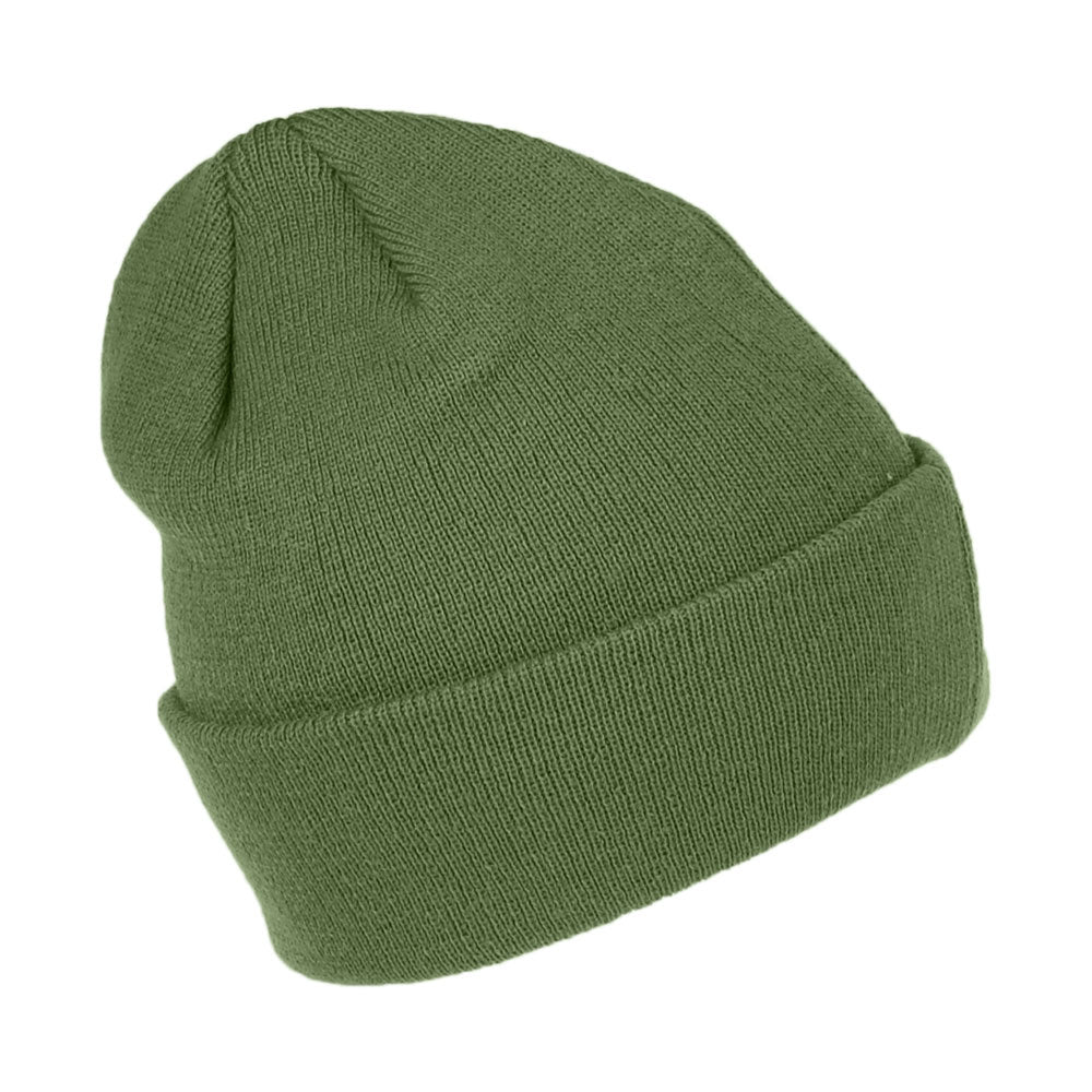 New Era Cuff Knit L.A. Dodgers Beanie Mütze - MLB League Essential - Olivgrün-Gelb