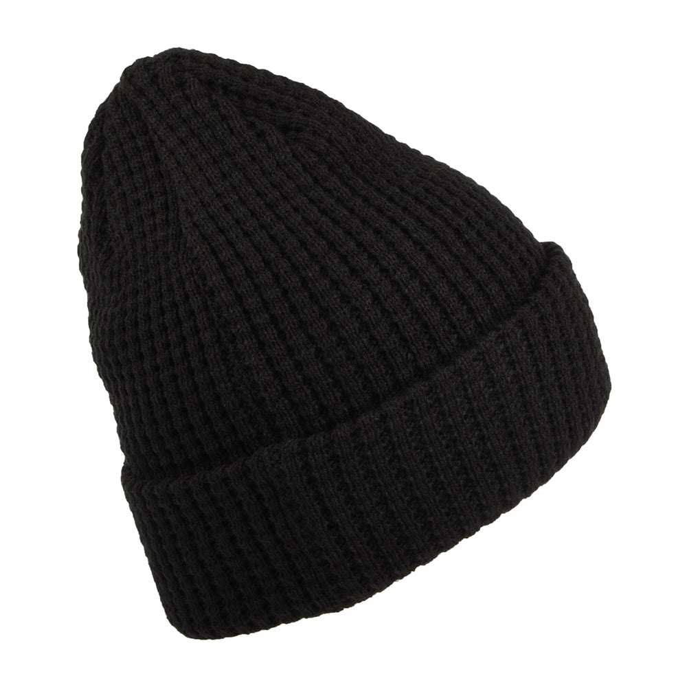 New Era Las Vegas Raiders Beanie Mütze mit Umschlag - NFL Team Waffle Knit - Schwarz