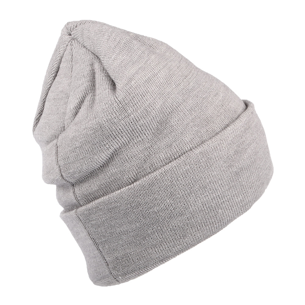 New Era Damen Cuff Knit L.A. Dodgers Beanie Mütze - MLB Metallic Logo - Grau
