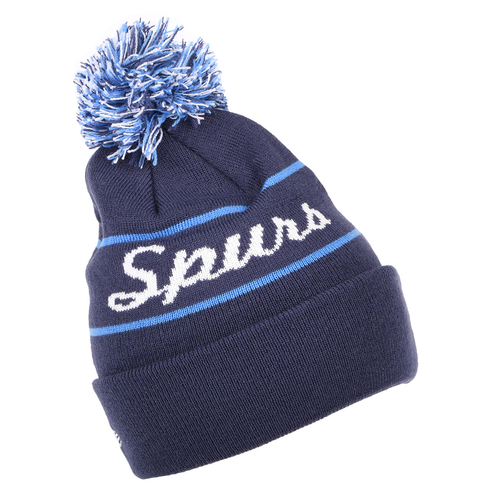 New Era Cuff Knit Tottenham Hotspur F.C. Bommelmütze - Wordmark - Marineblau
