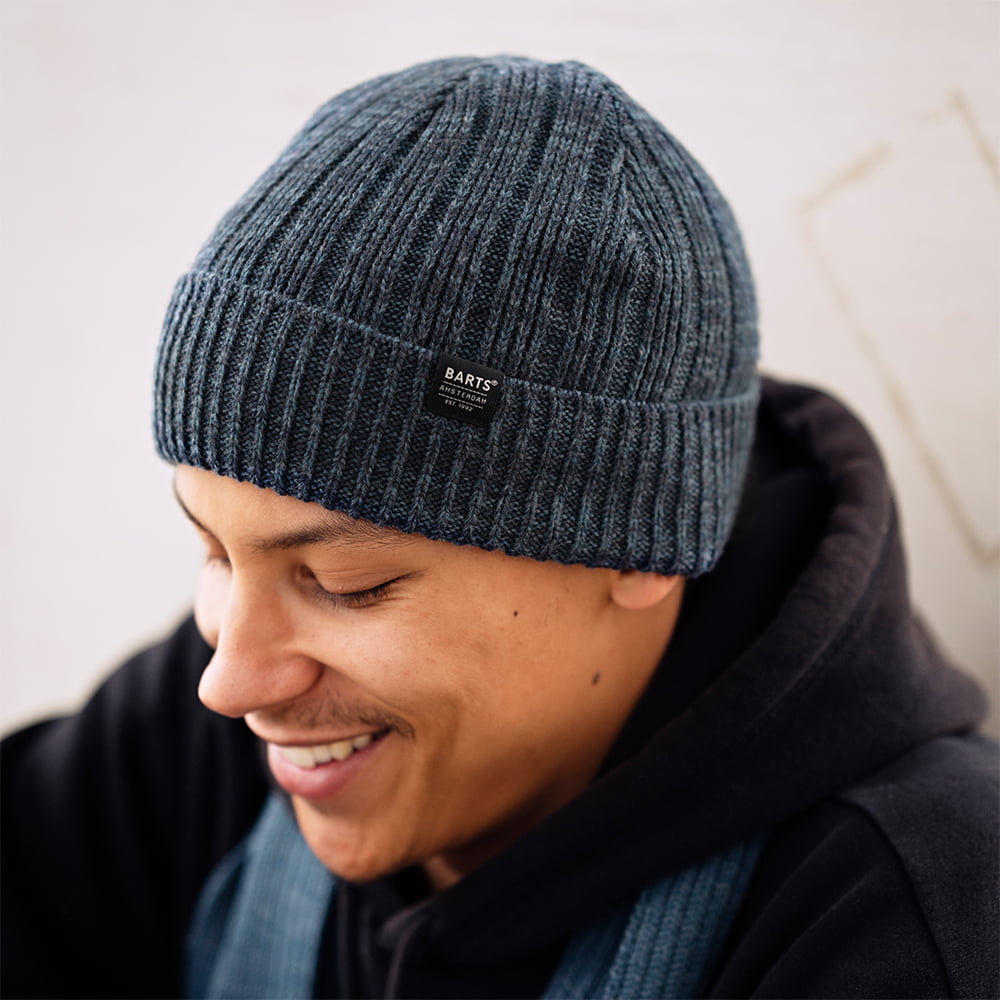 Barts Parck Beanie Mütze - Marineblau