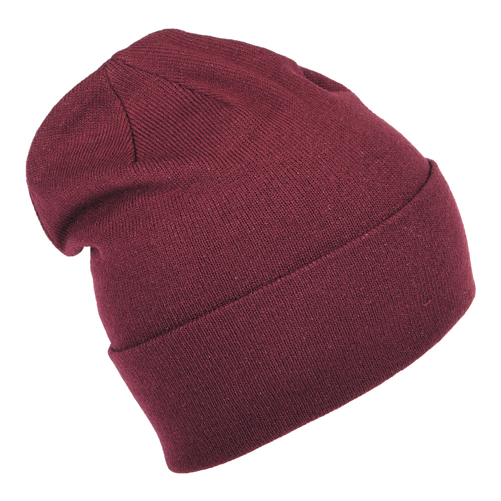 Lyle & Scott Basic Beanie Mütze - Burgunderrot
