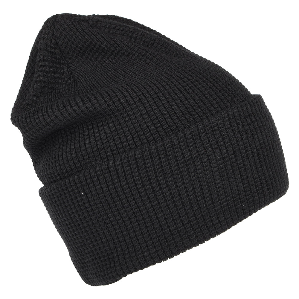 Vans Beanie Mütze im Waffelstrickmuster - Schwarz