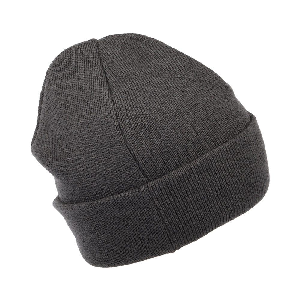 New Era NE Pop Short mit Umschlag Beanie Mütze - Graphitgrau