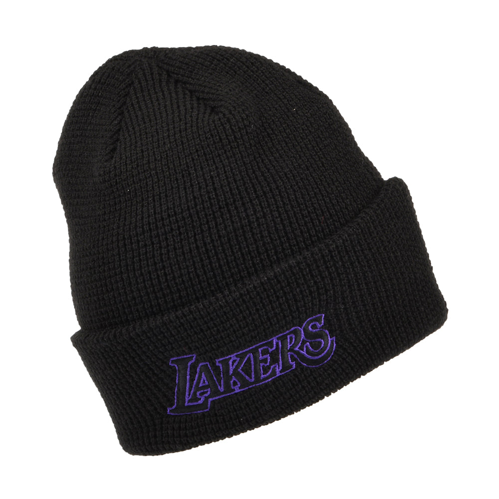 New Era mit Umschlag L.A. Lakers Beanie Mütze - NBA Pop Outline - Schwarz