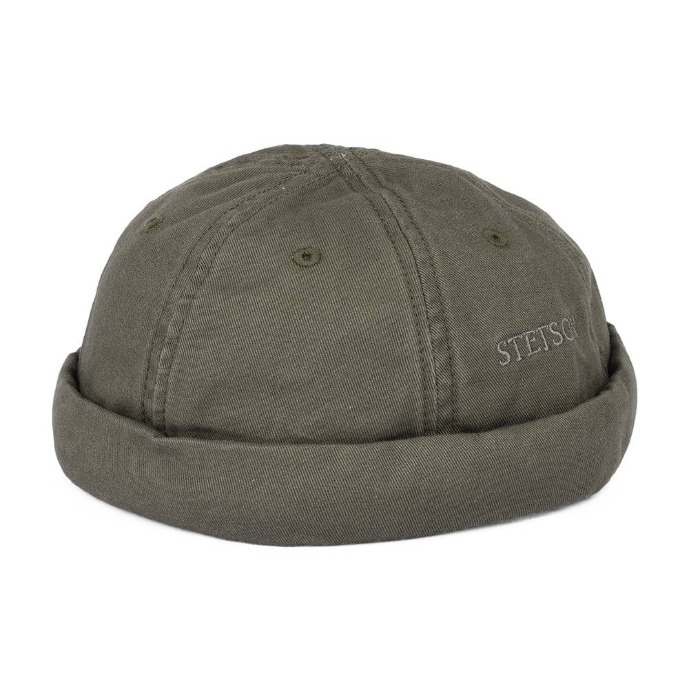 Docker-Mütze Aus Gewaschener Baumwolle – Unisex, Krempellos, Pigmentgefärbt, Verstellbar Docker-Mütze Aus Gewaschener Baumwolle – Unisex, Krempellos, Pigmentgefärbt, Verstellbar