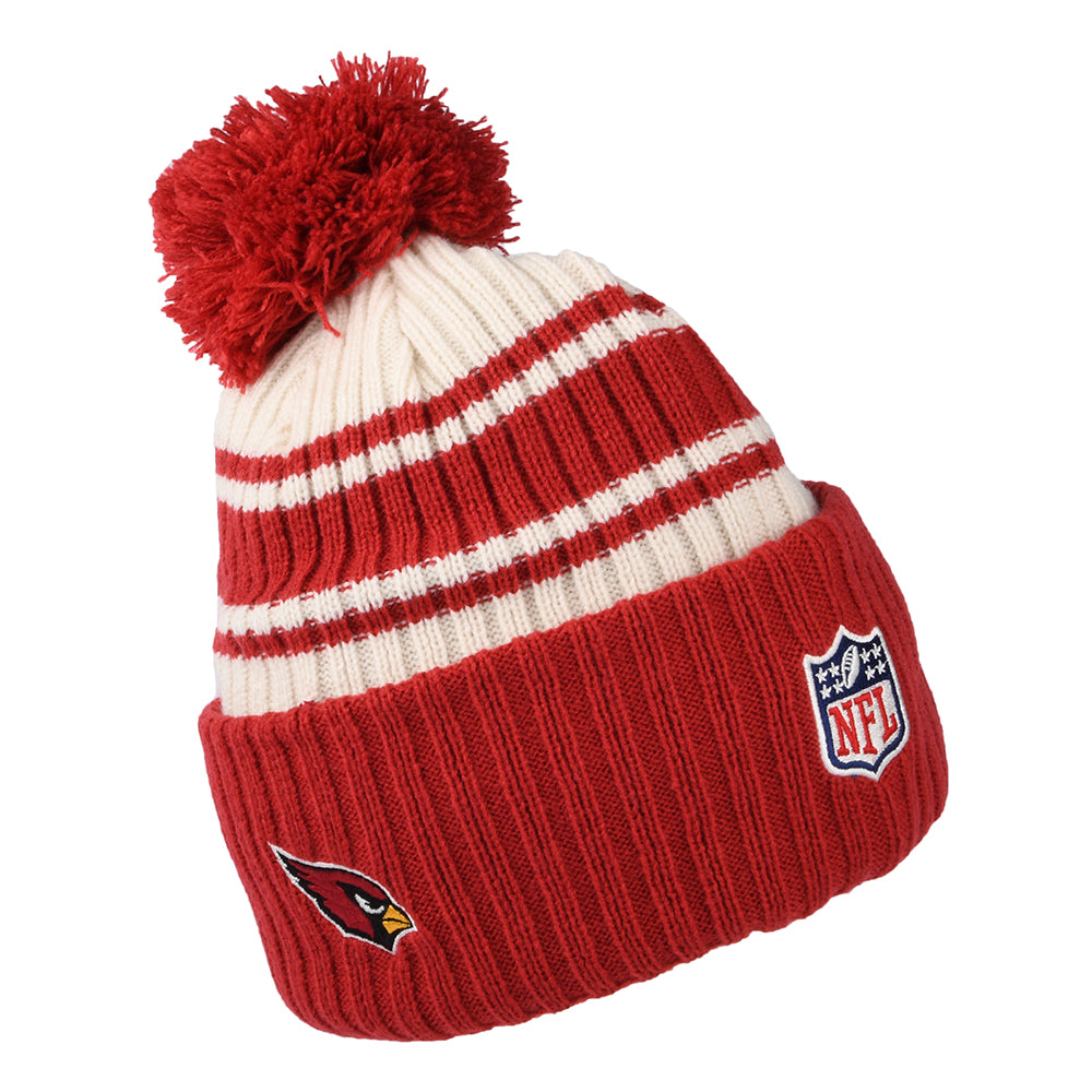 New Era Arizona Cardinals Bommelmütze - NFL Sideline Sport Knit - Rot-Weiß