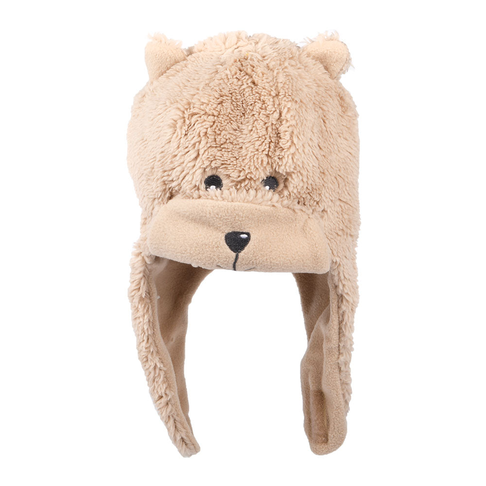 Scala Tier mit Ohrenklappen Beanie Mütze - Taupe