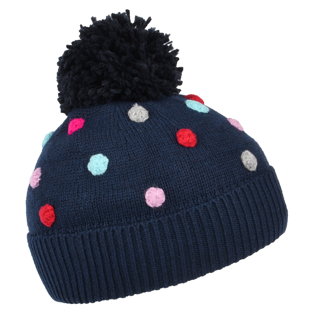 Joules Kinder Bella Pom Pom Bommelmütze - Marineblau