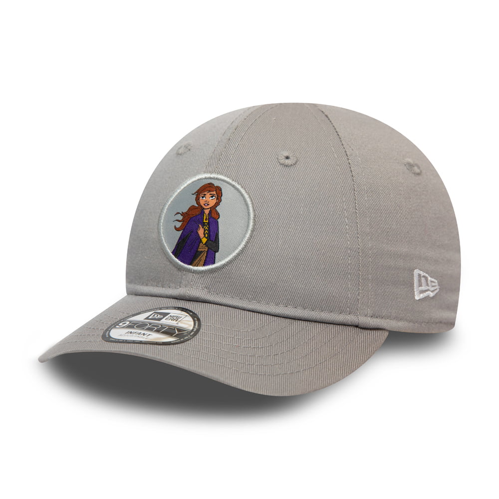 New Era Baby 9FORTY Anna Baseball Cap - Disney Character Logo - Grau