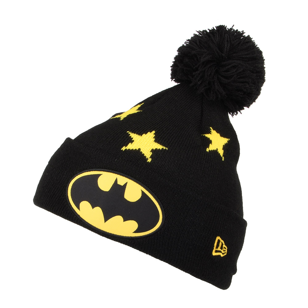 New Era Kinder Star Batman Bommelmütze - Schwarz-Gelb