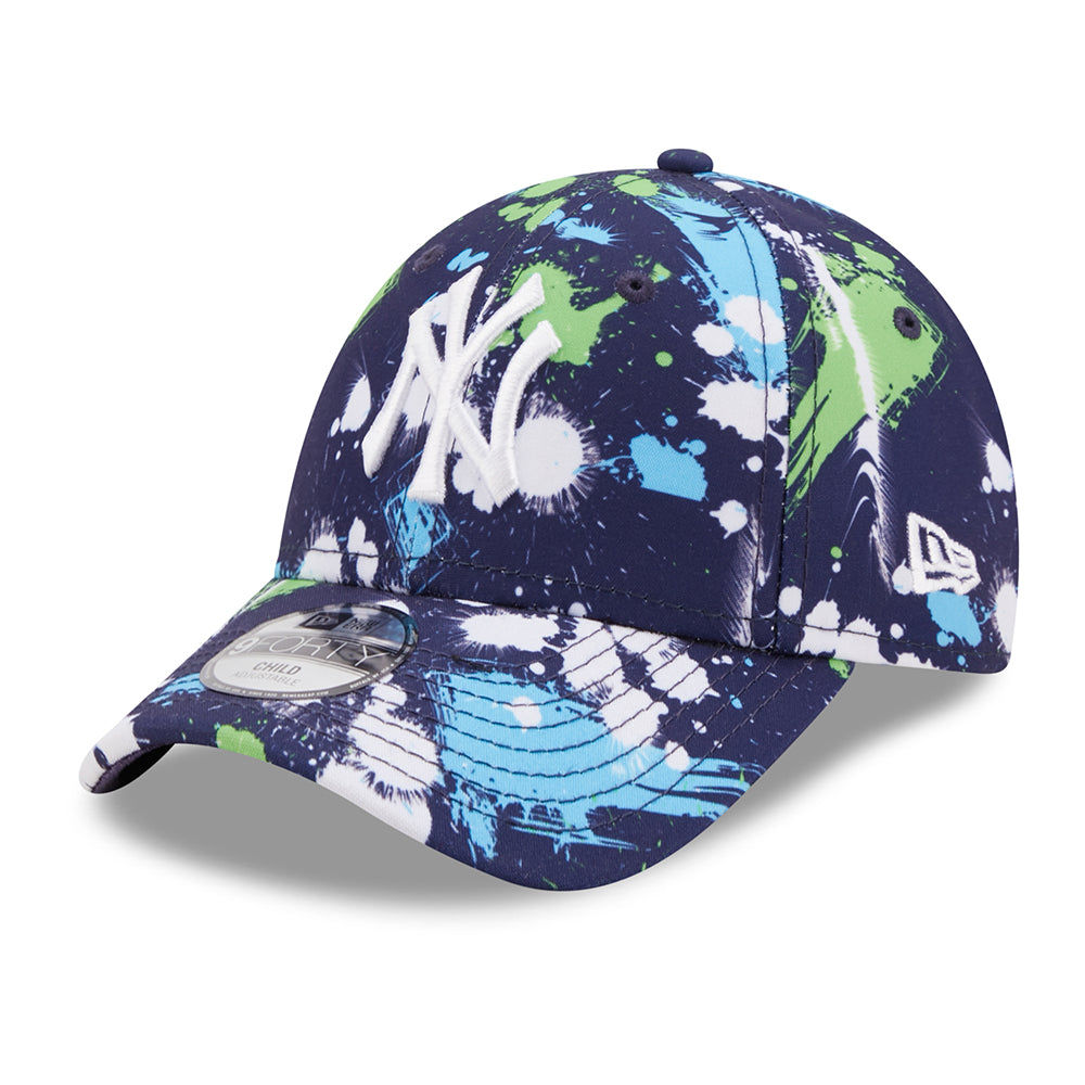 New Era Kinder 9FORTY New York Yankees Baseball Cap - MLB Print - Marineblau-Blau