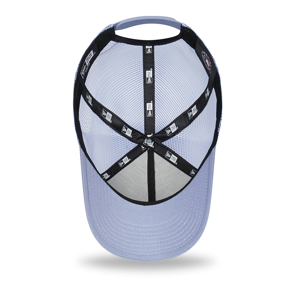 New Era Kinder 9FORTY A-Frame New York Yankees Trucker Cap - MLB Tonal Mesh - Veilchenblau