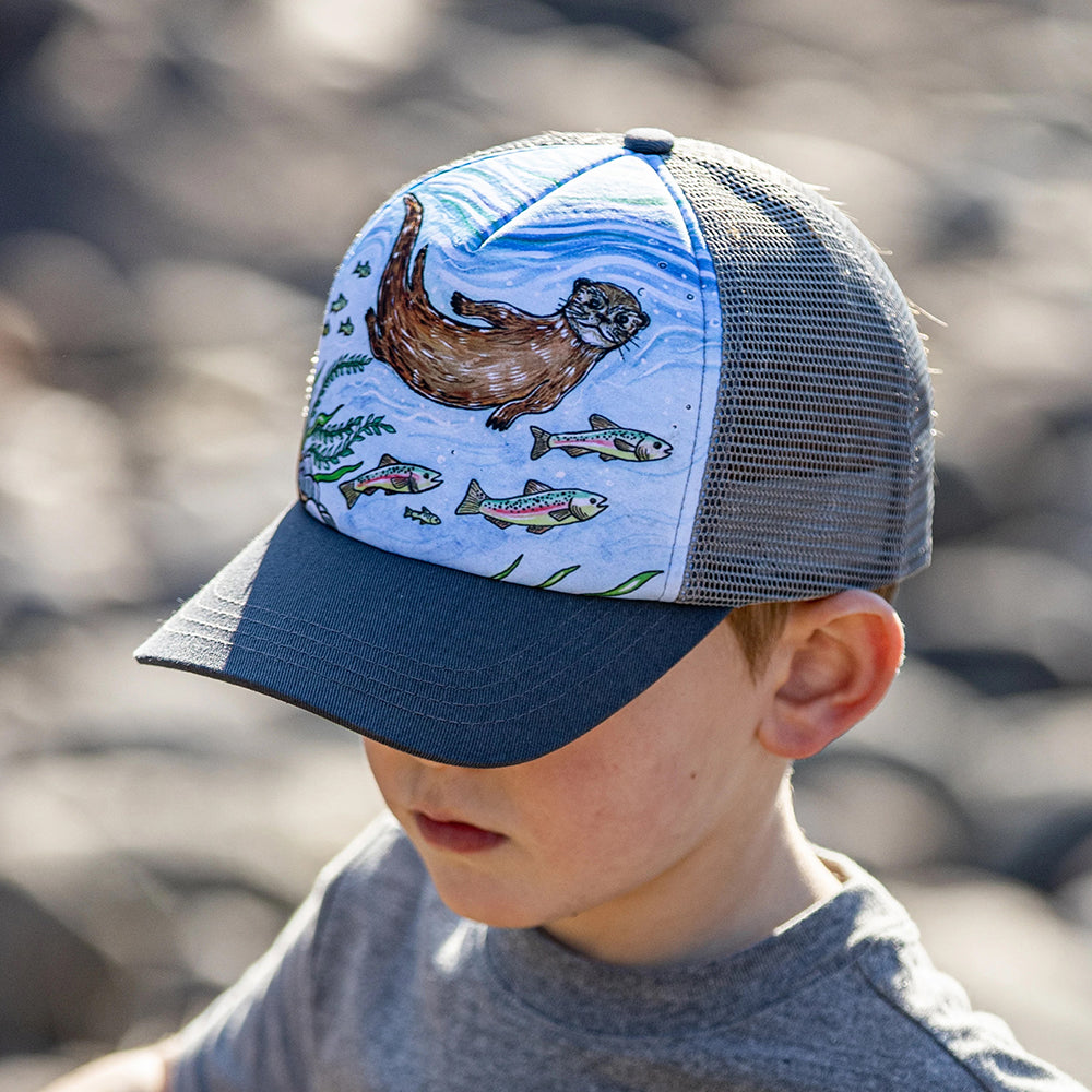 Sunday Afternoons Kinder Artist Series River Otter Trucker Cap - Blau-Grau