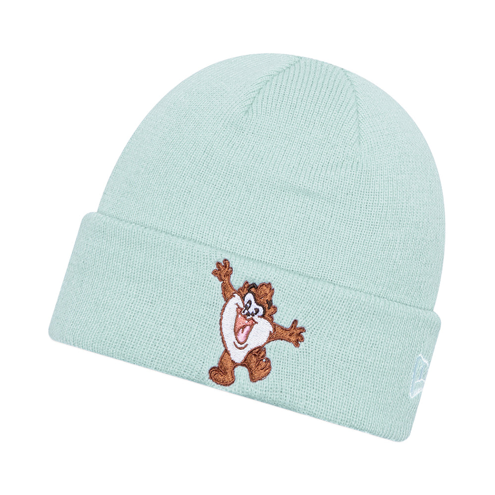 New Era Kinder Cuffed Taz Beanie Mütze - Looney Tunes Knit - Himmelblau