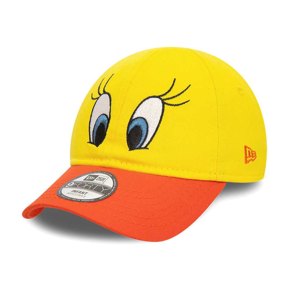 New Era Baby 9FORTY Tweety Baseball Cap - Looney Tunes Character - Gelb-Orange