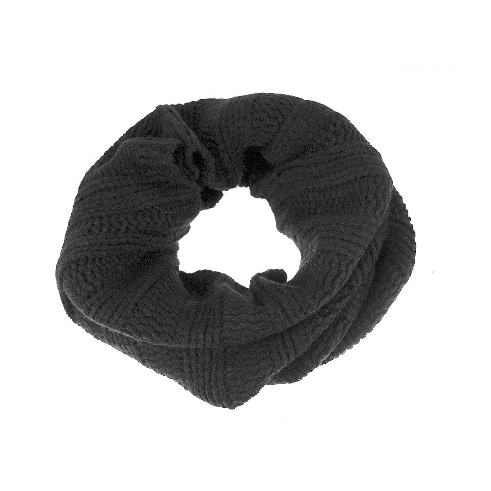 sur la tête Loop-Schal mit Strickmuster