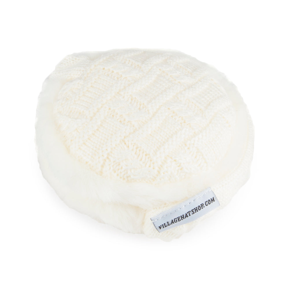 Village Hats Strickmuster Ohrenschützer - Elfenbein